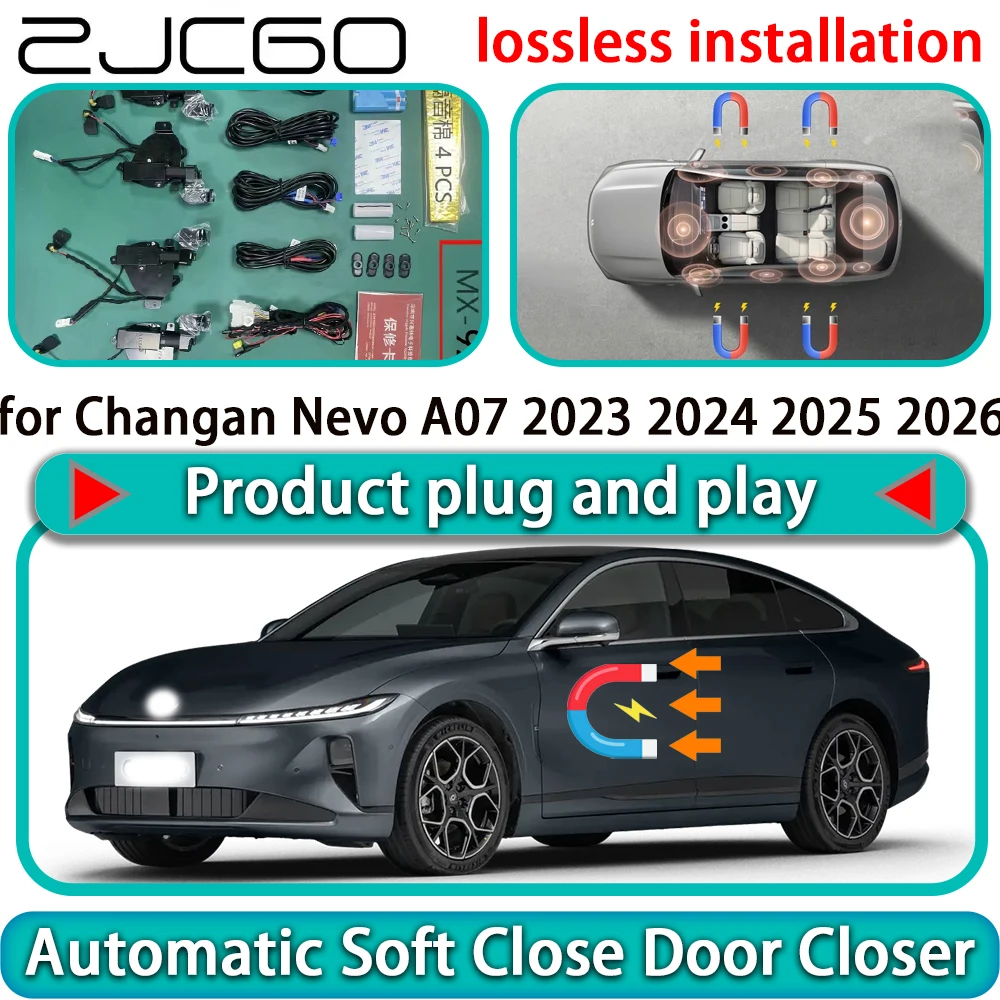 

for Changan Nevo A07 2023 2024 2025 2026 Auto Pull Car Soft Close Door Kit Power Latch Electric Door Catch Soft Closing Assist