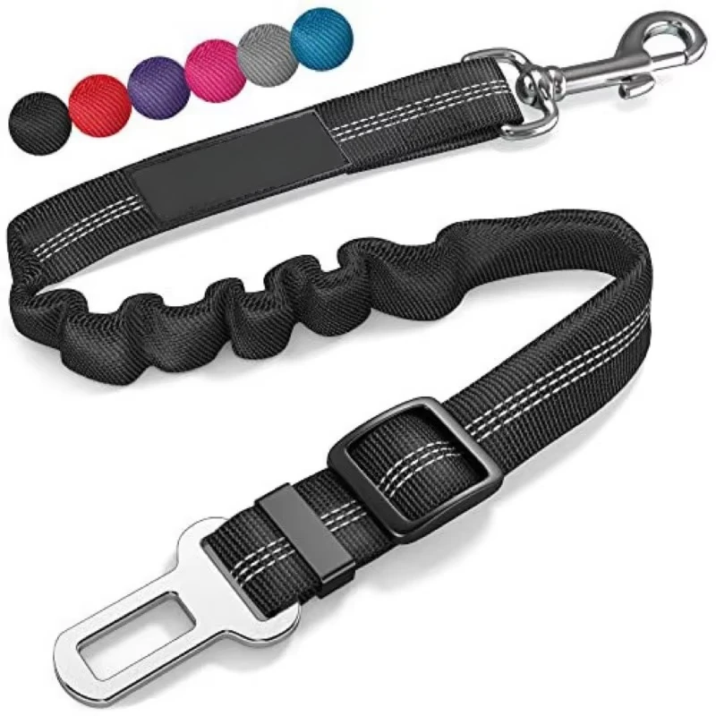 Retractable Dog Car Harness Set with Adjustable Seatbelt, Nylon Pet Safety Tether, Dog Car Harness, With Pet Folding Bowl