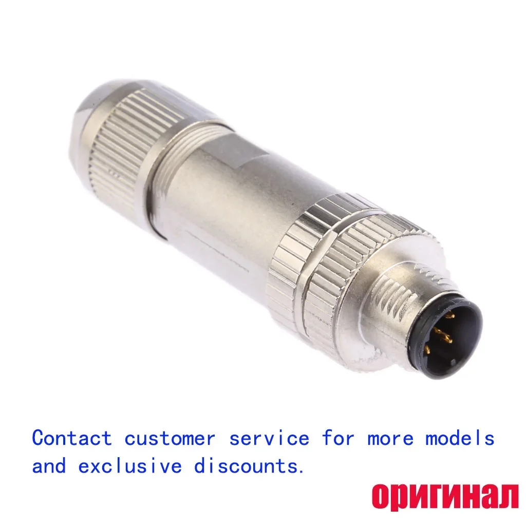 Phoenix Contact 1424682, SACC-M12MSD-4PL SH PN M12 Male 4P PROFINET CAT5 Sensor Connector Straight Push-in Pin