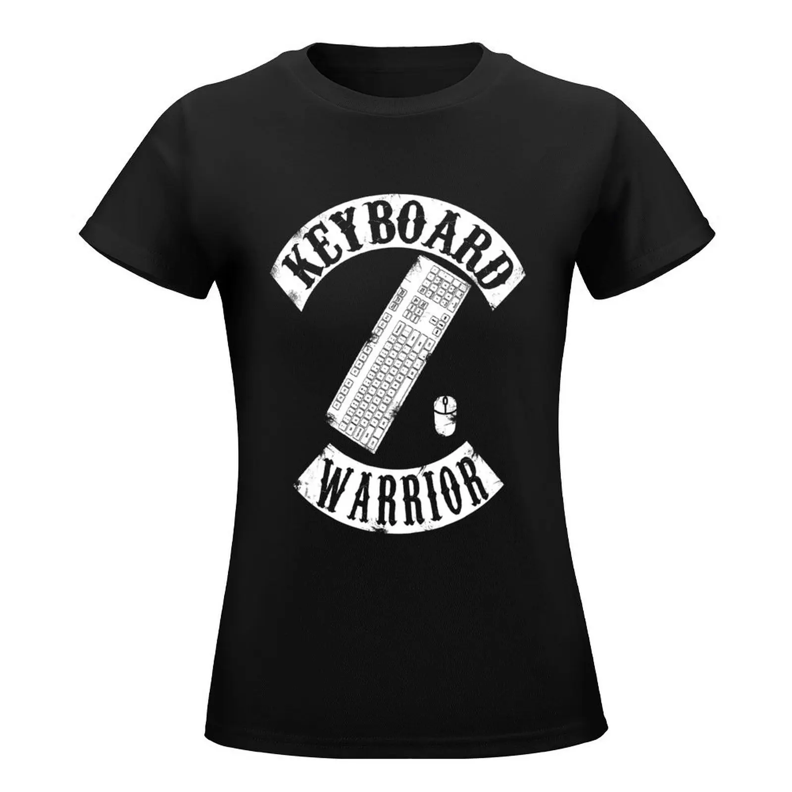 Keyboard Warrior T-Shirt lady clothes Aesthetic clothing funny t-shirts for Women cotton