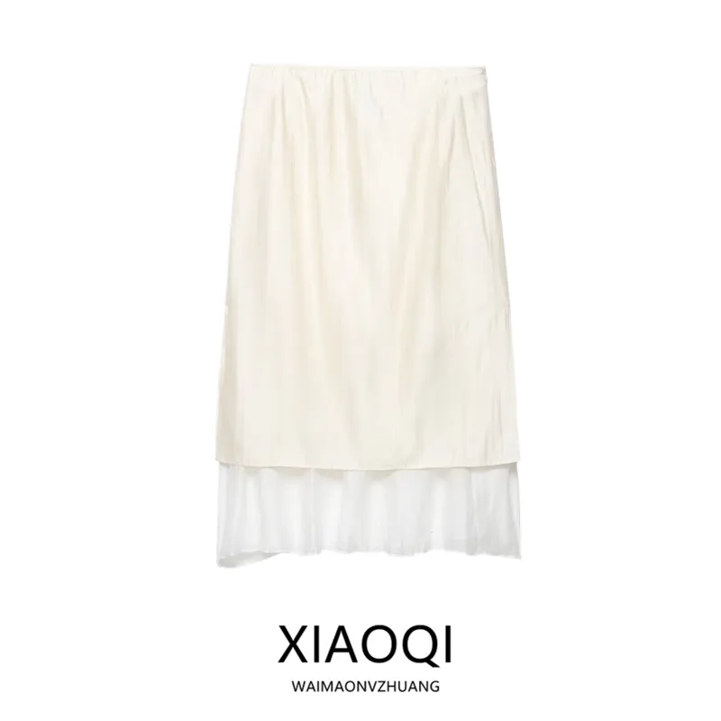 

Весна 2026: Новая женская юбка миди с высокой талией, в стиле пэчворк, с цветовыми блоками, прямого кроя, модный хит, сенсация сезона, средней длины.