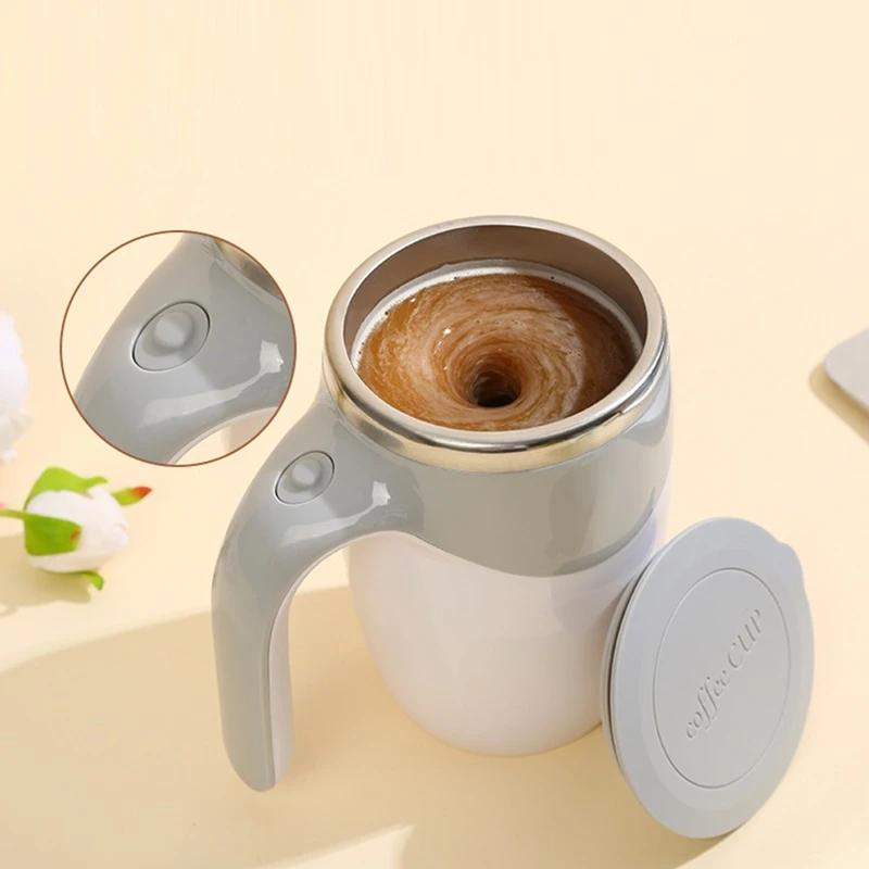 Automatic Stirring Coffee Cup, Reusable Coffee Cup, Rechargeable Self Stirring Coffee Cup, High Speed Stirring Cup