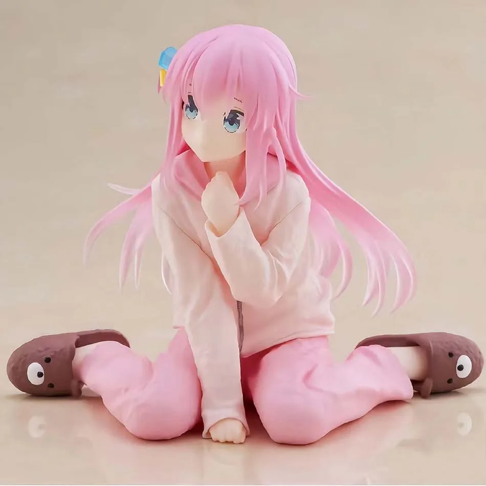 10cm Anime Bocchi Le Rocher! Version animée poupée coreful Gotoh Hitori vêtements de détente modèle jouet cadeau figurine poupée en PVC