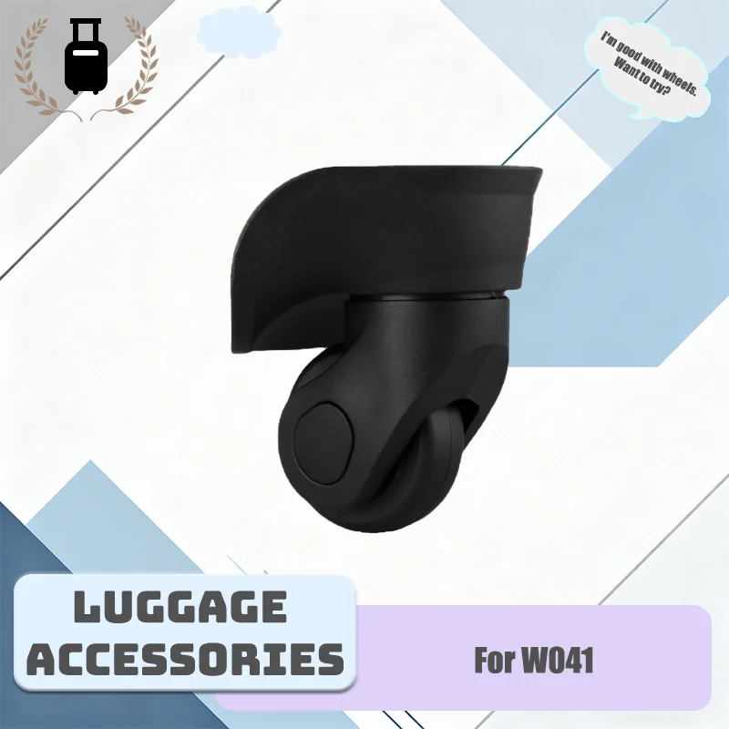 

For W041 Durable Luggage Replacement Wheels 360° Swivel TPU Mute Shockproof Suitcase Repair Accessories