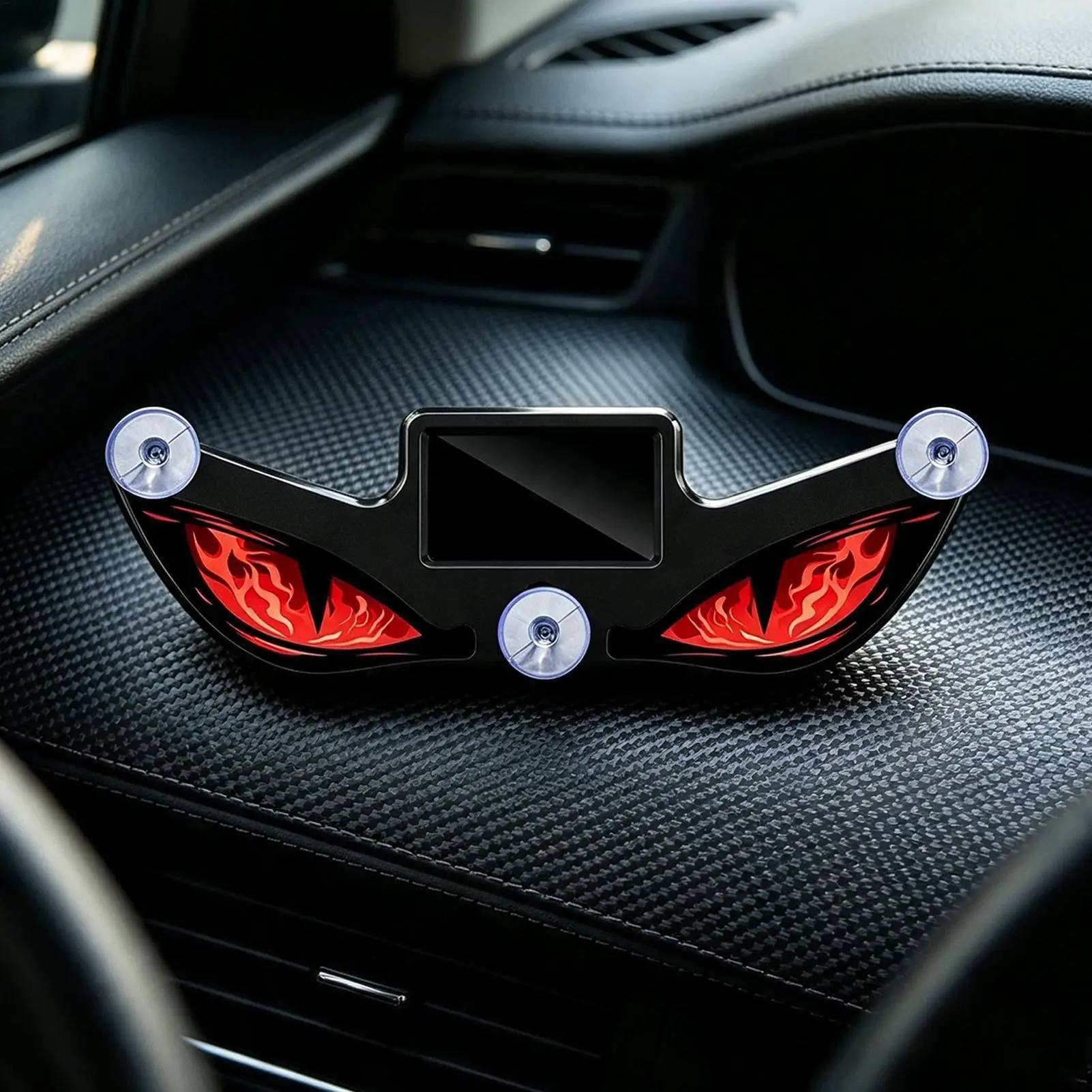 USB Rechargeable Car Windshield Warning Eye Light No Drill Waterproof Decor Car Window LED Eyes Warning Light for Sedan Truck RV