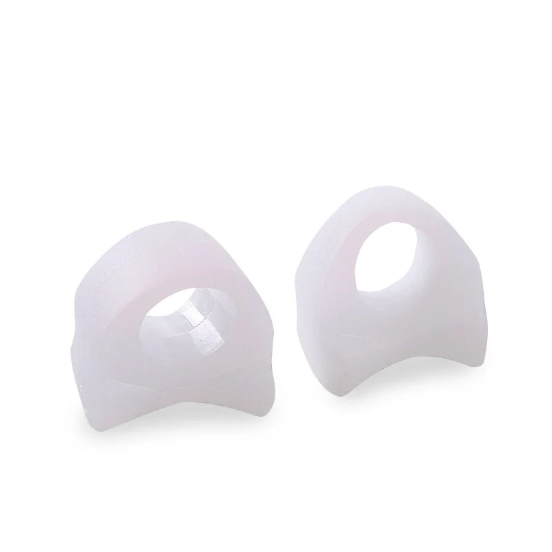 2pcs = 1 paire de séparateurs d'orteils en silicone souple hallux valgus bunion Spacer 0 chevauchement orteil pouce correcteur outil de soin des pieds