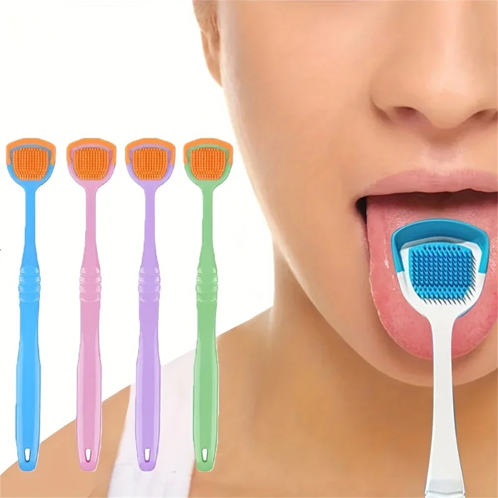 

Portable Oral Care Scraper and Tongue Coating Cleaning Brush Can Help Combat Bad Breath Tongue Scraper Hygiene Tool Oral Hygiene