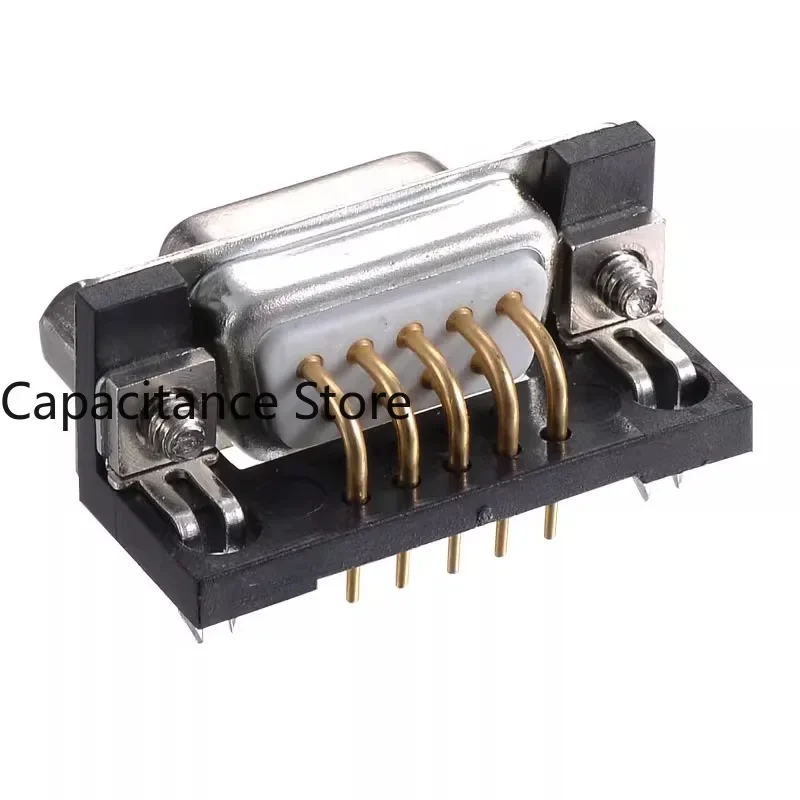 

10PCS DB9P female rivet lock 90-degree plug-in board with bracket RS232