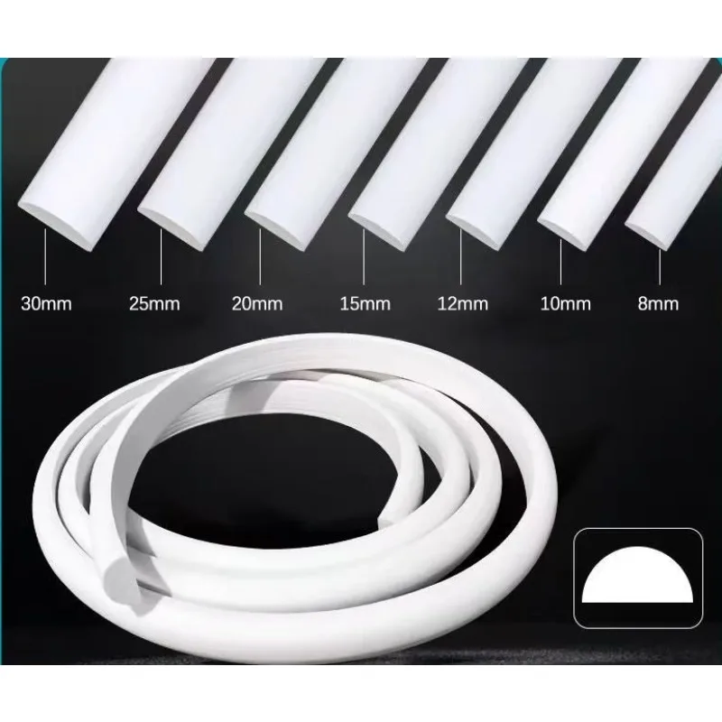 5M Self-adhesive Beautiful Edge PVC Gold Semicircular Line Background Wall Metal Decorative Strip Mirror Frame Sticker Decal