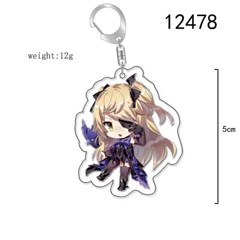 Impact Keychain Razor Barbara Keqing Klee Kaedehara Kazuha Diona Ayato Sayu Ganyu Mona Xiao Hutao Lisa Pendant Charms