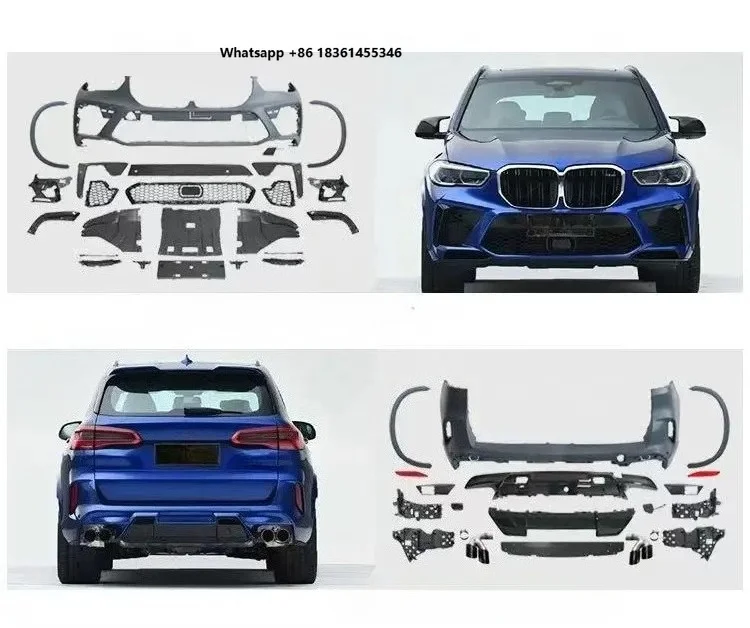 

For X5 G05 Upgrade X5M Front Rear Car Bumpers Side Skirts Automotive Parts Perfect Bodykit