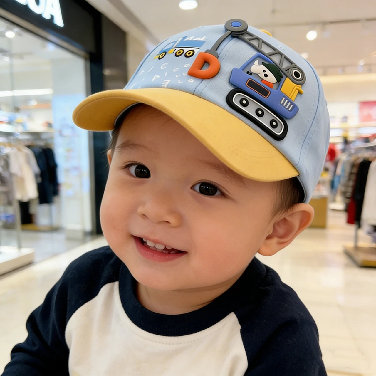 Cartoon Car Kids Baseball Hat Fashion Children Duck Tongue Hats 1-6Year Boys Girls Outdoor Sunshade Visors Cute Baby Peaked Cap