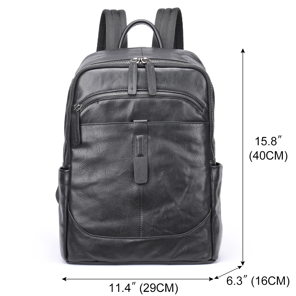 MVA Brand Backpacks For Men Leather 14\