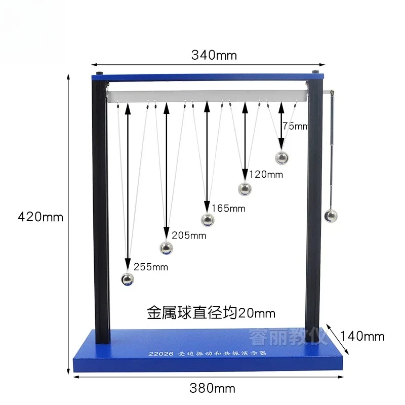 Forced Vibration and Resonance Demonstrator Physical Mechanics Experiment Pendulum Resonance Demonstration Equipment