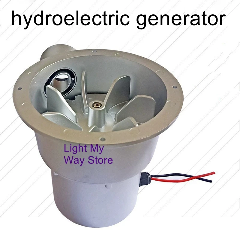 12V Outdoor Portable Water Turbine High Efficiency Brushless DC Micro Hydro Generator Small Hydro Generator