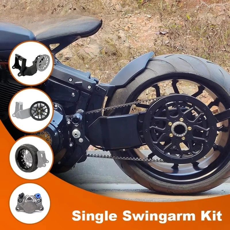 Black3 High-End Rear Suspension Pivot Arm Kit Aluminum Swing Arm Set for Motorcycles Fast Air Motorcycle Body System