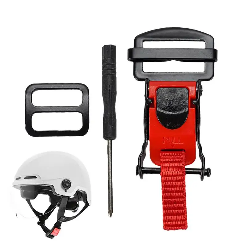 Motorcycle Helmet Buckle Plastic and Aluminum Alloy Quick Release Rally Buckle for Outdoor Riding Helmet Accessories