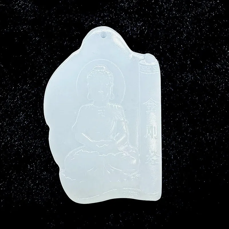 Wholesale Jade Guanyin Pendant Natural Afghan Jade Buddha Pendant