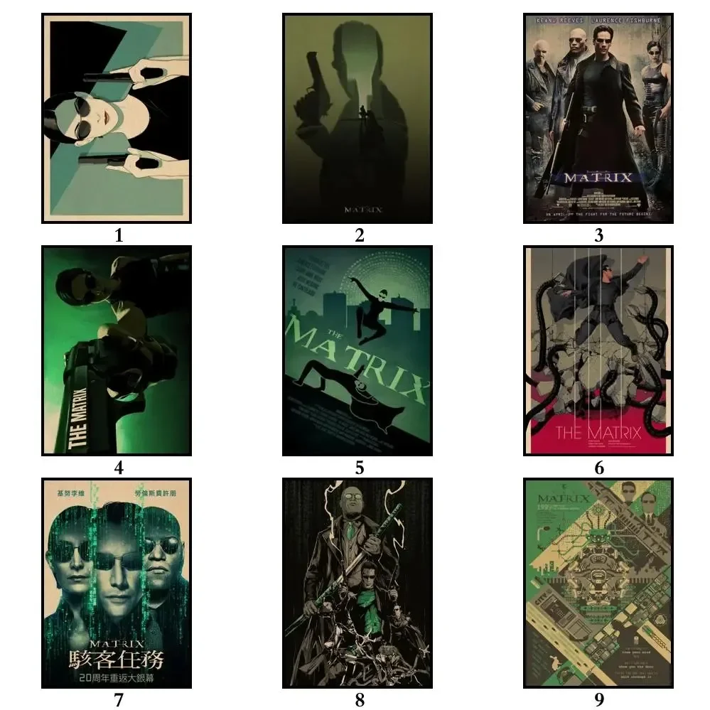 17 تصميم فيلم مصفوفة الملصقات قماش لوحات الحديثة غرفة المعيشة المنزلي غرفة نوم مقهى É زخارف للحانات جدار الفن الهدايا