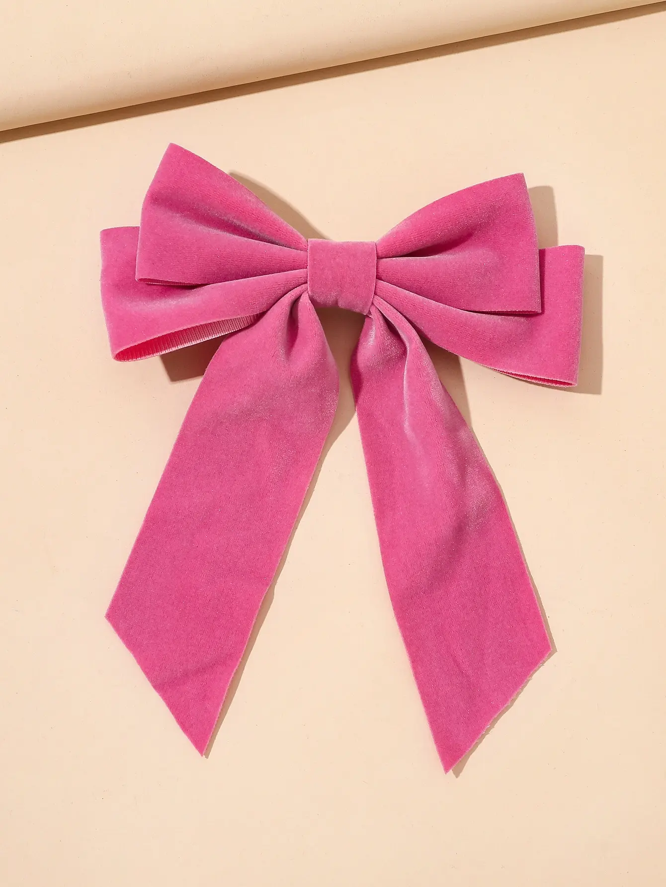 1/2 Stück rosa Samt-Haarschleifen für Frauen und Mädchen, Haarband-Clips, große Haarspangen, modische Haar-Accessoires, Geschenke – Detail 6