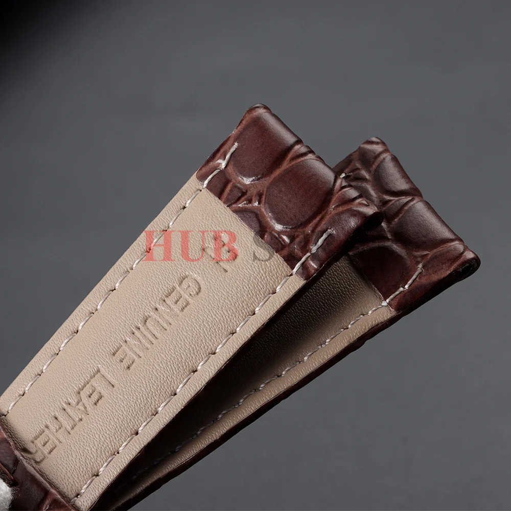 Crocodile Pattern Design Leather Watch Strap 12/14/16/17/18/19/20/21/22/24mm Soft Watchbands Casual Business Wristwatch Band