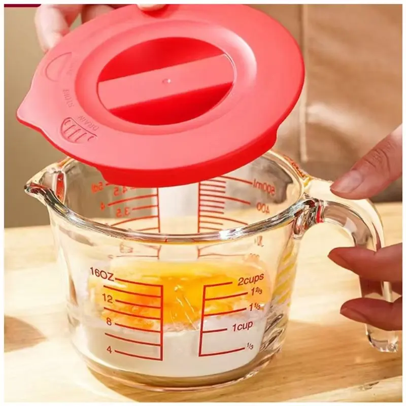 HLZS-Glass Measuring Cups Set Microwaves And Dishwasher Safe Ideal For Baking Cooking 500Ml/2Cup