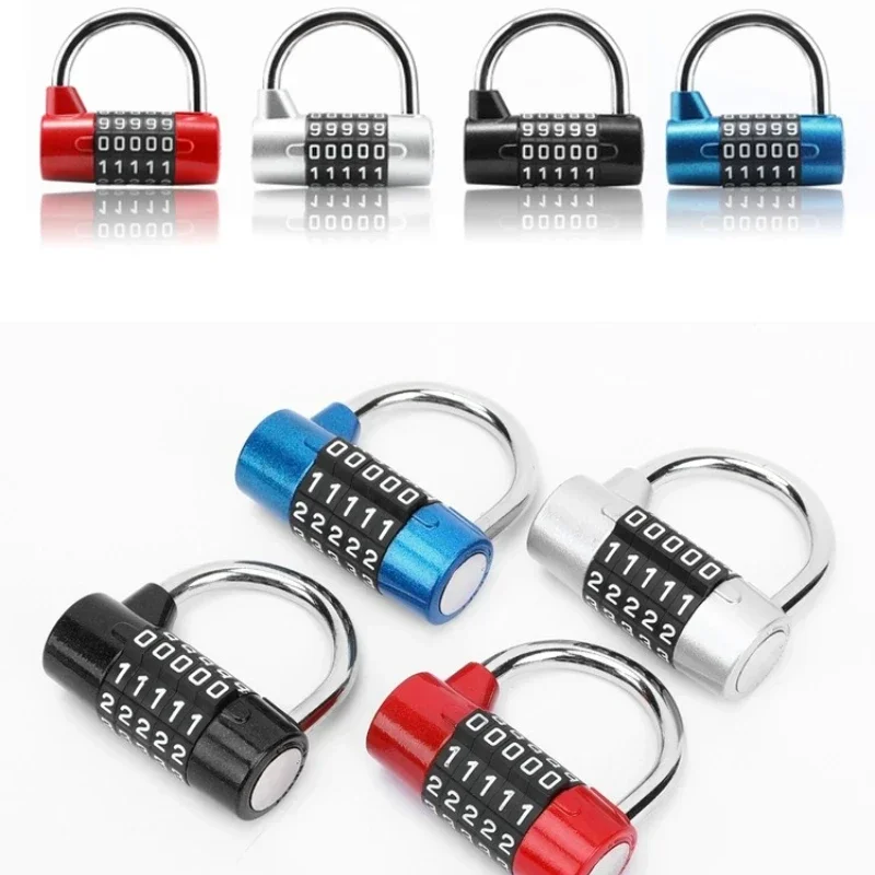 Multifunctional Combination 5 Digit Security Padlock Gym Locker Drawer Luggage Cabinet Toolbox Door Lock Door Padlock