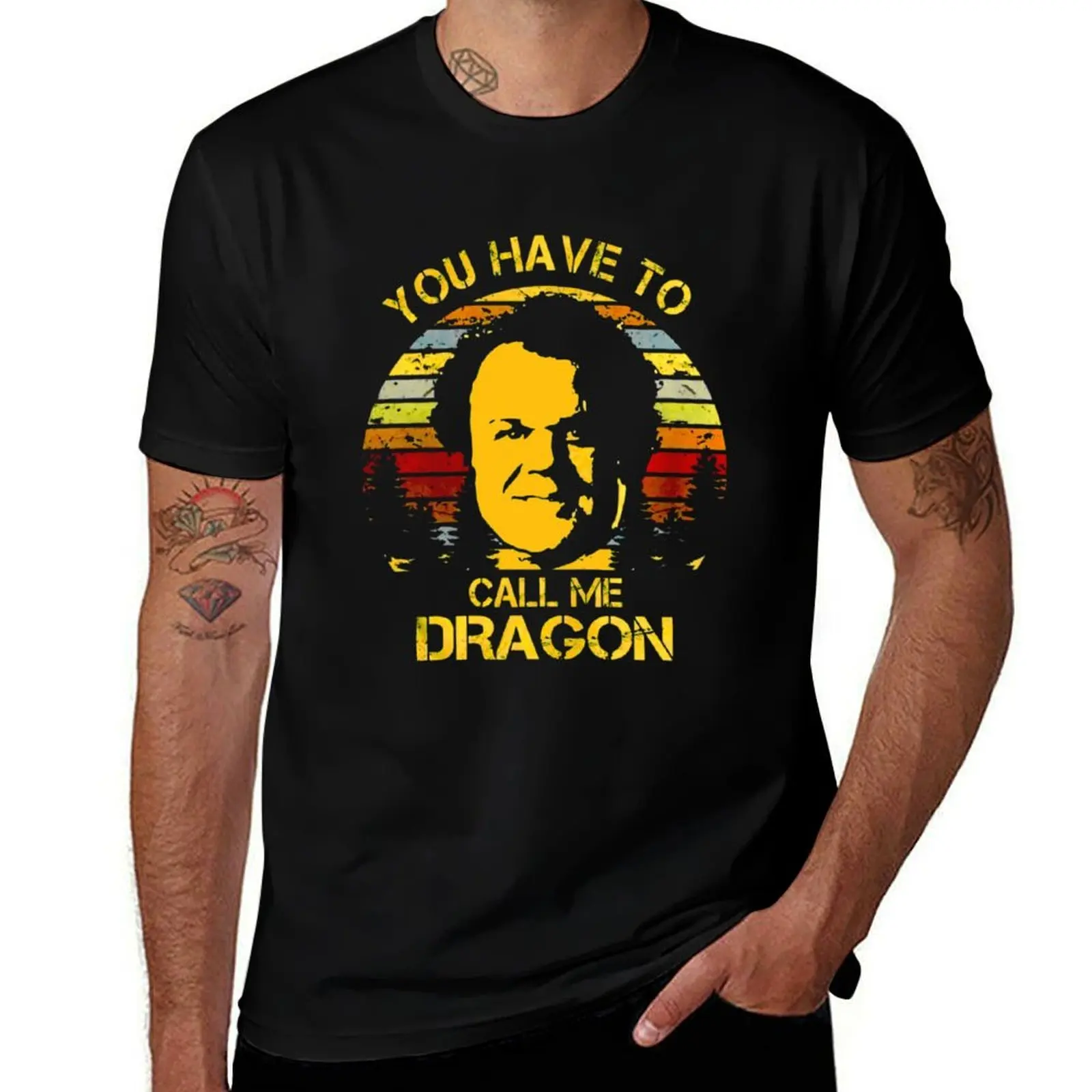 

You Have to Call Me Dragon Vintage T-Shirt t shirts for man graphic tees cotton t shirts high quality t shirt man casual T-Shirt