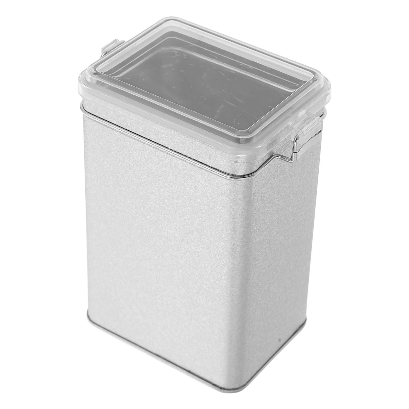 

1Pc Window Tinplate Airtight Coffee Beans Canister Silver Sealed Jar Vacuum Storage Containers For Tea Spices Cookies Sugar