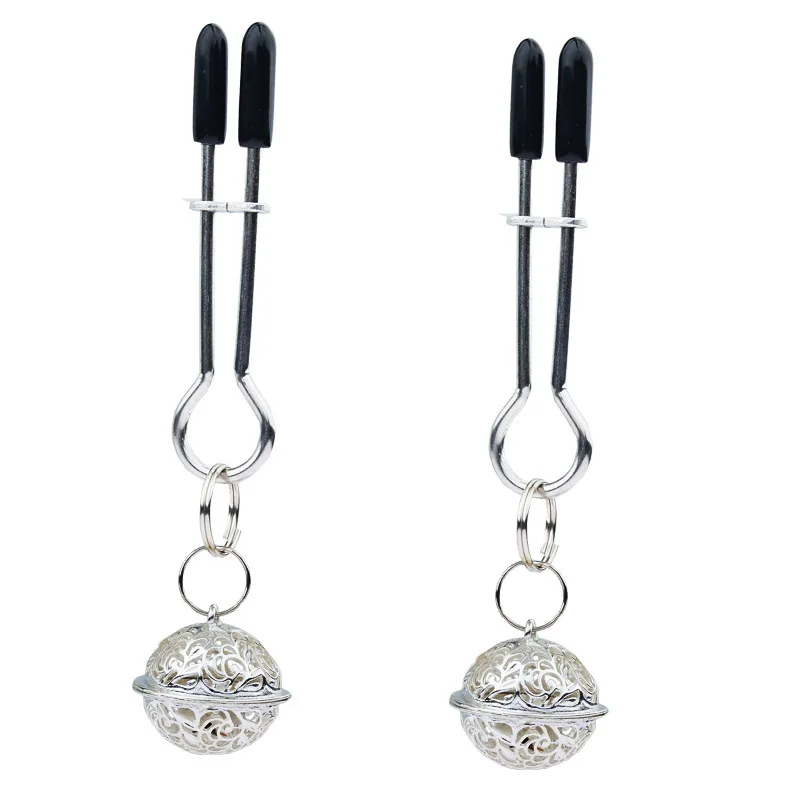 Giocattoli del sesso sm per adulti campana in metallo plug anale noce Gong Ling bottone a farfalla clip per seno clip per seno di lusso leggero di fascia alta