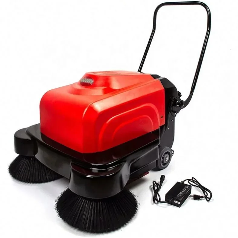 

Floor Cleaning Machine Park Garden Electric Commercial Hand Held Power Sweeper Road Industrial Walk Behind HOT SALES