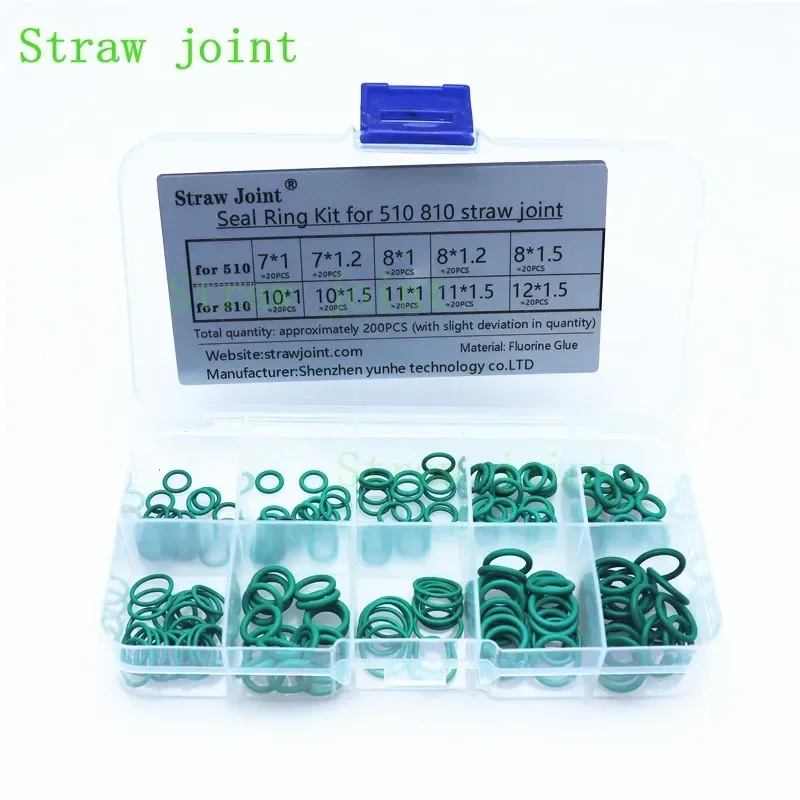 100PCS Straw Joint Tips Fluorine / Silicon Seal Ring O-ring for 510 810 MTL Drip Gaskets - view 3