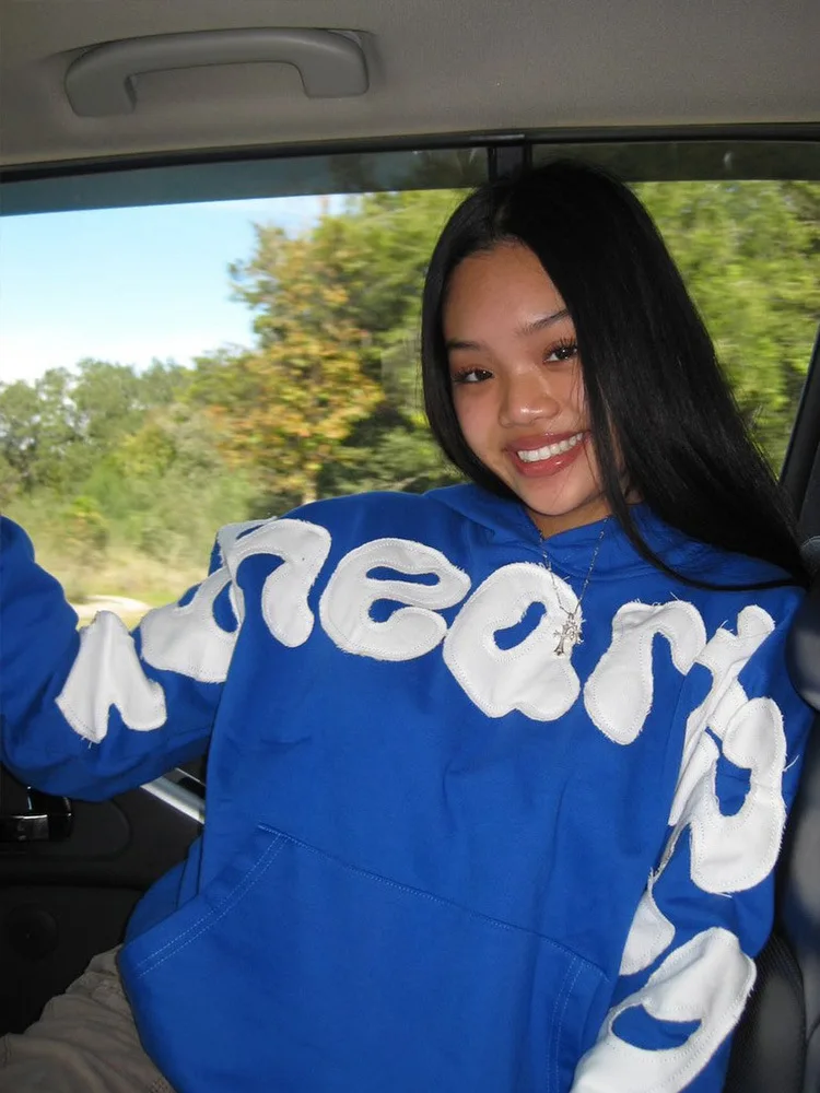 جديد الخريف والشتاء Y2K Harajuku الهيب هوب هوديي ، القوطية ملابس رياضية عصرية غير رسمية ، هوديي زوجين عبر الحدود #3