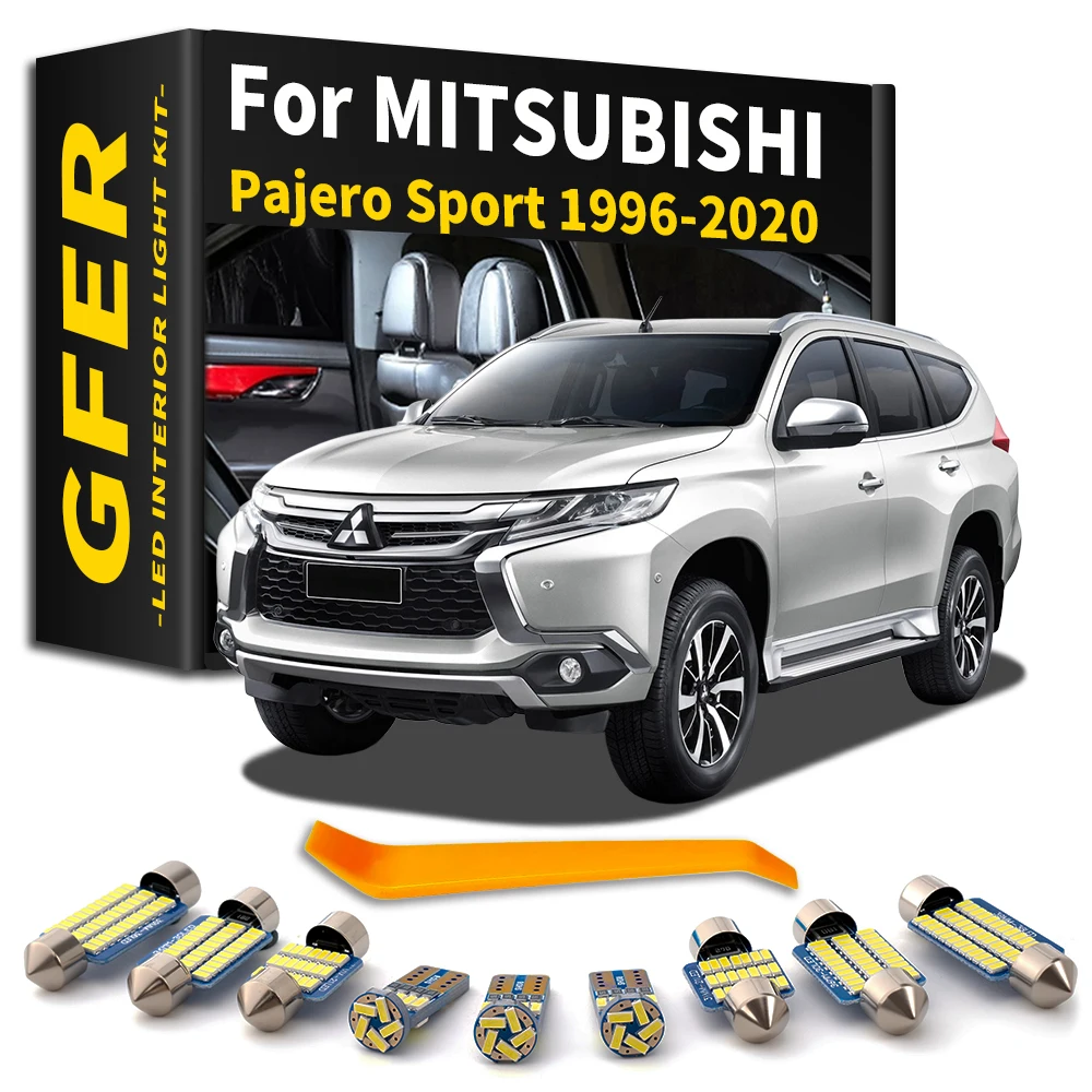 Interior LED Light Bulbs Kit For Mitsubishi Pajero Sport 1 2 3 K90 KH KG KS 1996- 2012 2013 2014 2015 2016 2017 2018 2019 2020