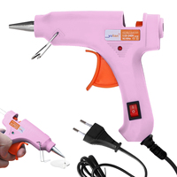 20W Hot Melt Glue Gun with Switch for 7mm Glue Stick Mini Indusrial Adhesive Gun Electric Heat Temperature Repair Tool EU Plug