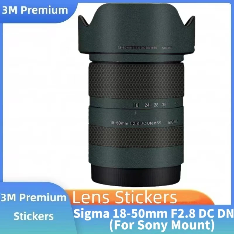 For Sigma 18-50mm F2.8 DC DN For Sony Mount Camera Lens Sticker Coat Wrap Protective Film Protector Decal Skin 18-50 2.8 f/2.8