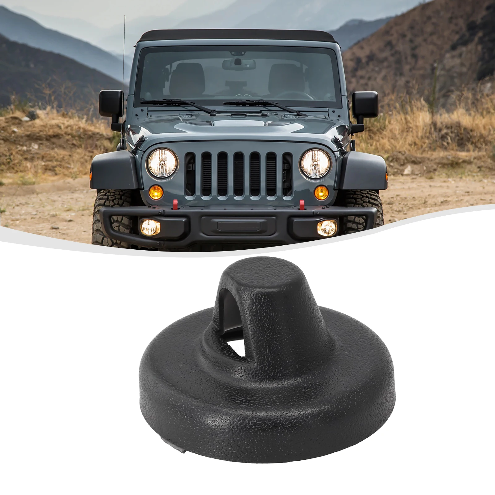 

Для Jeep, совместимая базовая крышка антенны Wrangler для моделей JK JL JT (2007 2022), прямая замена