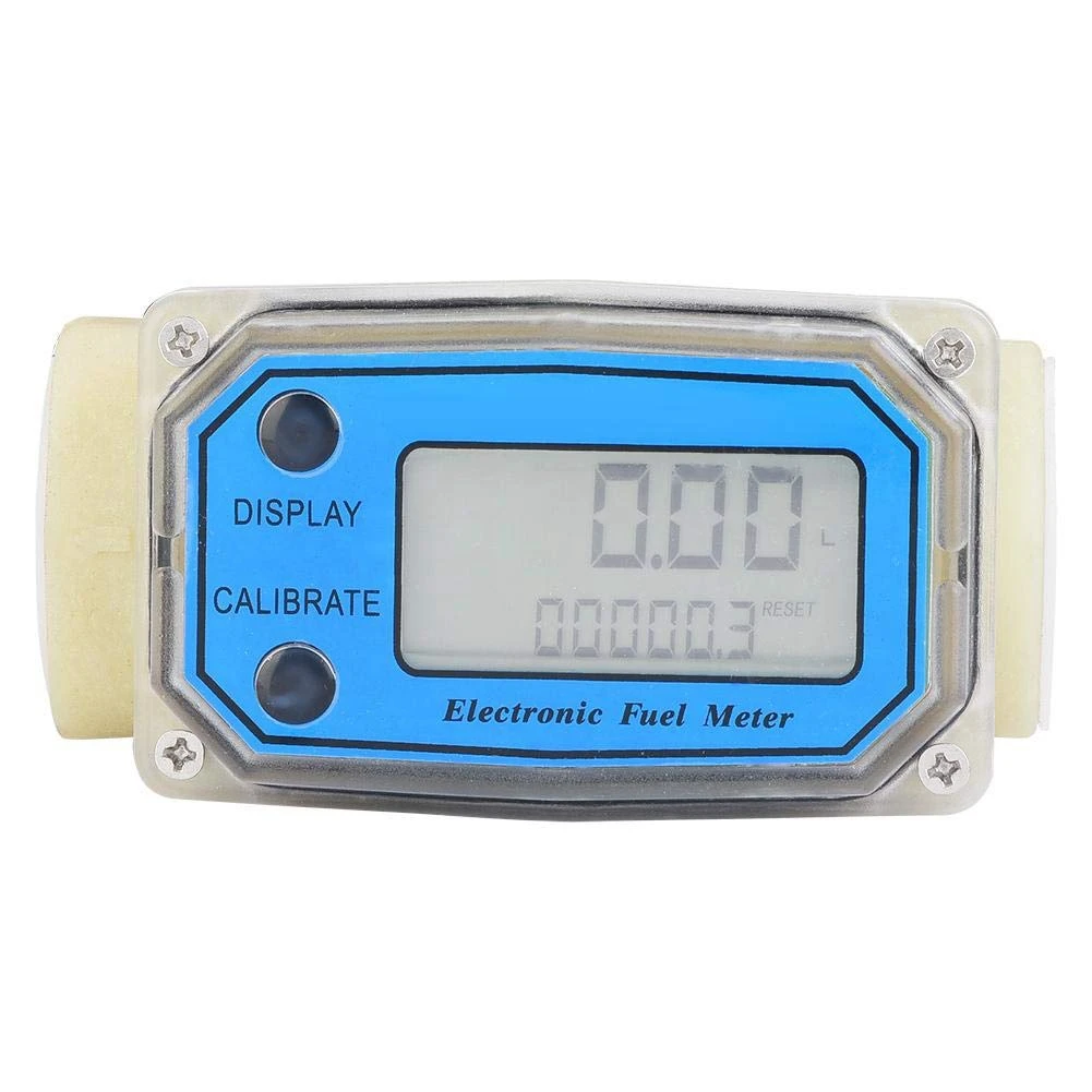 BABQ Mini Digital Turbine Flow Meter Fuel Flow Meter Turbine Flowmeter for Chemicals Water Sea Liquid Flowmeter