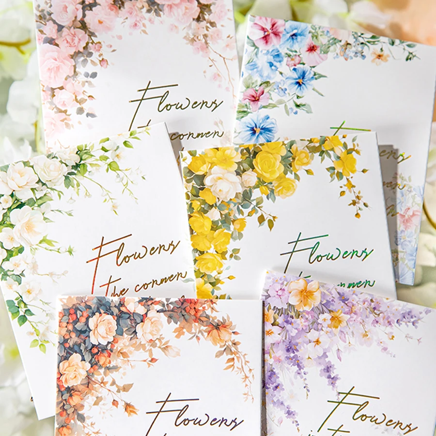 

Mr. Paper Meet Blossom Series PET Waterproof Corner Sticker Pack DIY Handbook Diary Phone Case Album 30Pcs in