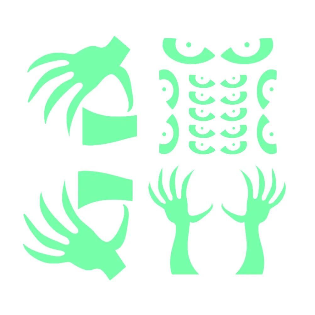 

10Pairs Luminous Halloween Wall Stickers Ghost Hands Easy to Apply Any Smooth Surface Party Decor Halloween Wall Stickers