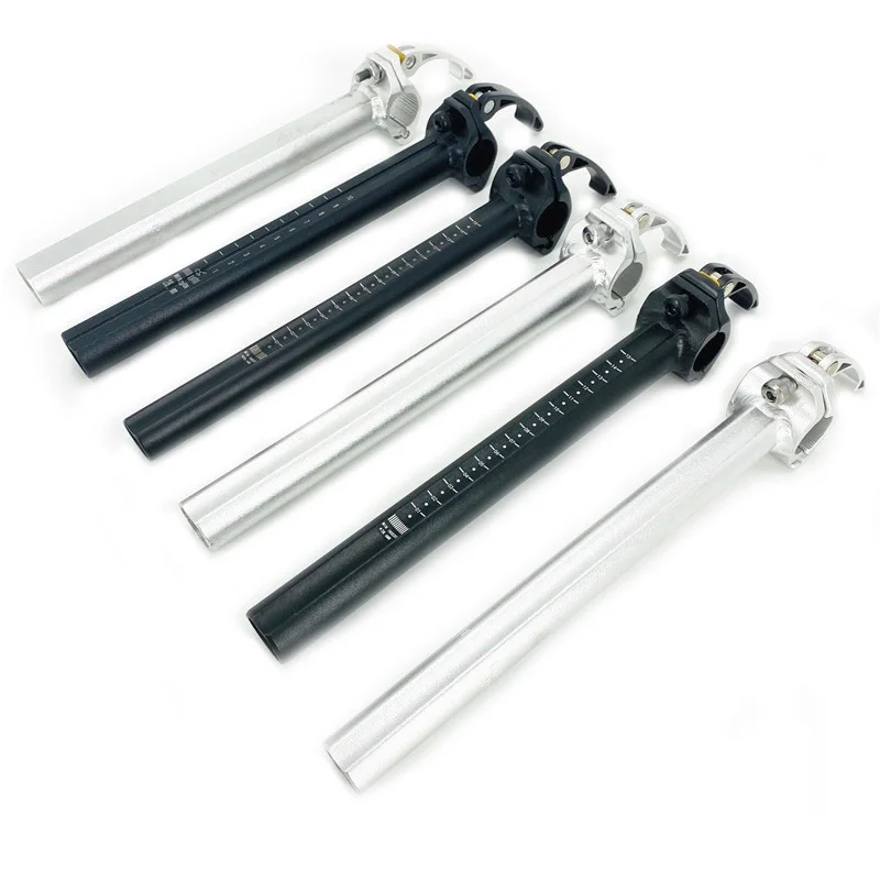 Folding Bike Double Section Stem Extension Rod Telescopic Tube 25.4mm 28.6mm Aluminum Alloy For Dahon Quick Release Stem Parts