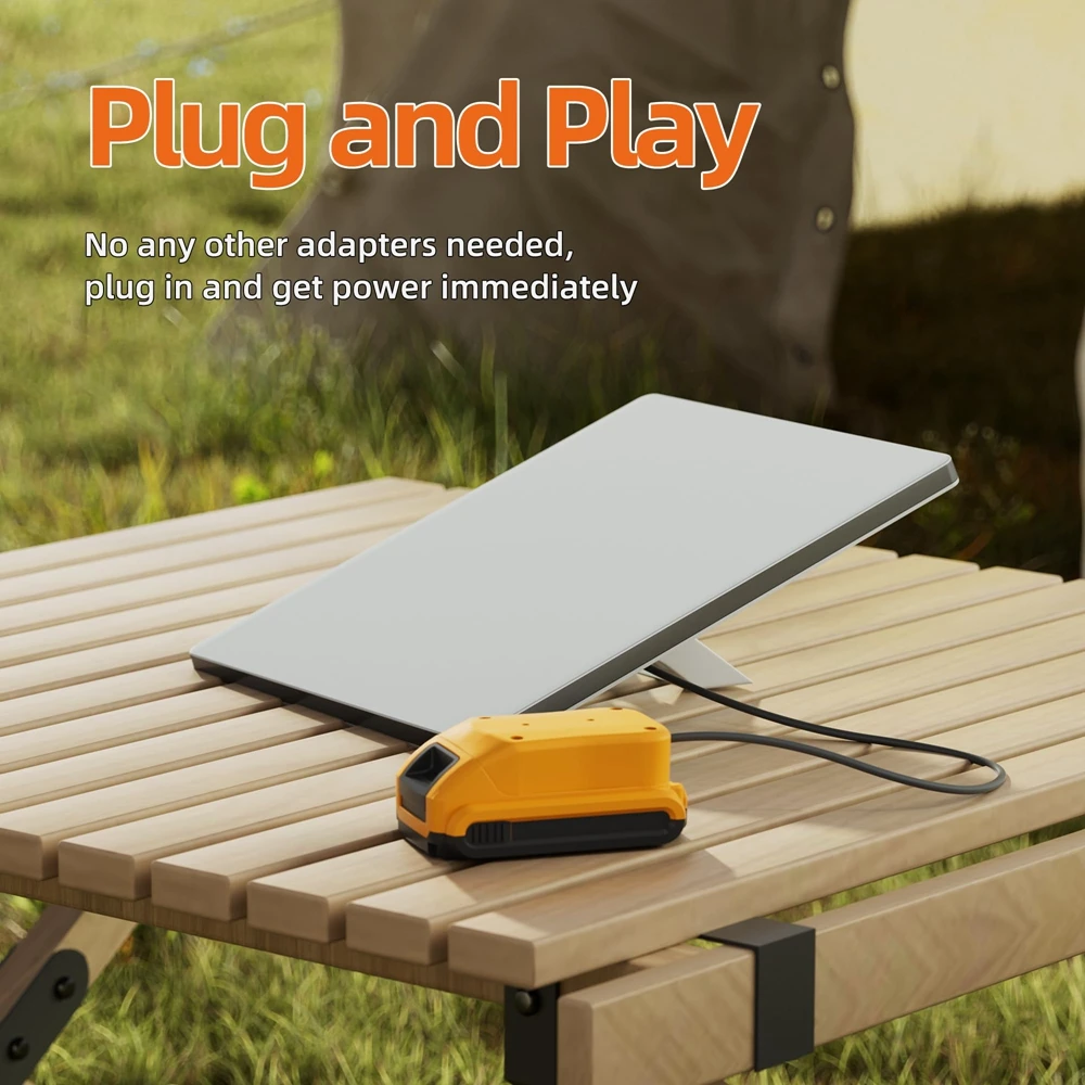 Dewalt 배터리용 스타링크 미니 DC 전원 케이블, 디월트 충전기 어댑터, 스타링크 미니 액세서리용 플러그 앤 플레이, 1m