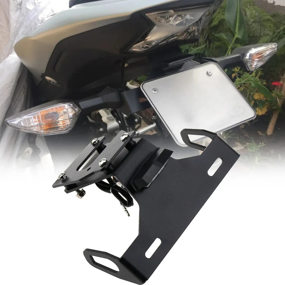 

2023 Z900 License Plate Holder With LED Light For KAWASAKI Z900SE 2017-2022 Motorcycle Fender Eliminator Tail Number Bracket