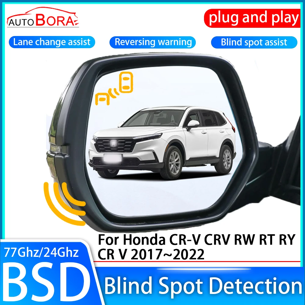 ZhuCamX Car Blind Spot Detection System BSD BSA Sensor Drive Rear Mirror Monitoring for Honda CR-V CRV RW RT RY CR V 2017~2022