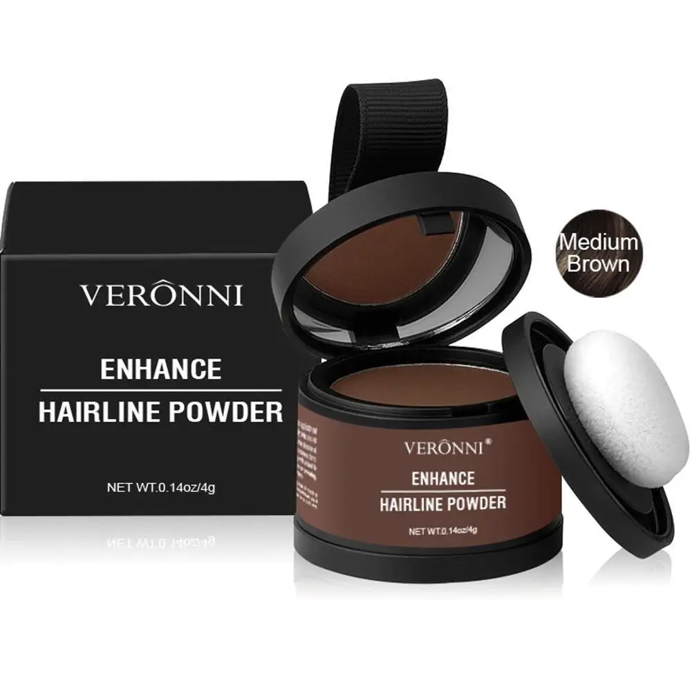 6 Color Hair Line Powder Black Root Up Natural Instant Waterproof Hairline Shadow Concealer Coverage Paint Repair Fill In Hair