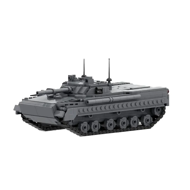 2024 New Building Blocks WW II Military Weapon Soviet Lnfantry Fighting Vehicle BMP-3 MBT Tank 1:35 DIY Model Puzzle Bricks Toy