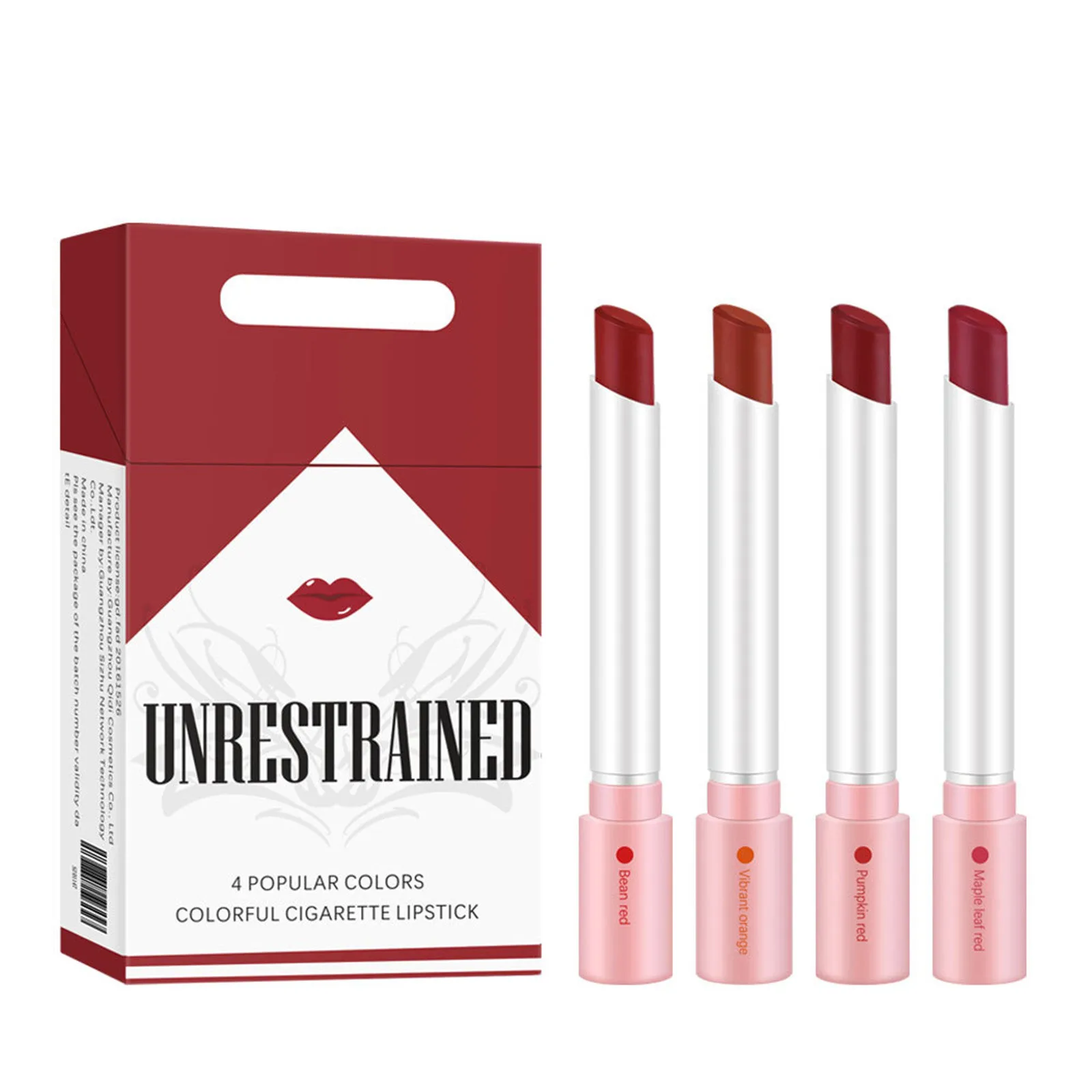 Cigaret Lipstick Set Long Lasting , Not Easy To Fade, Portable, Creative, 4 Color Cigaret Lipstick