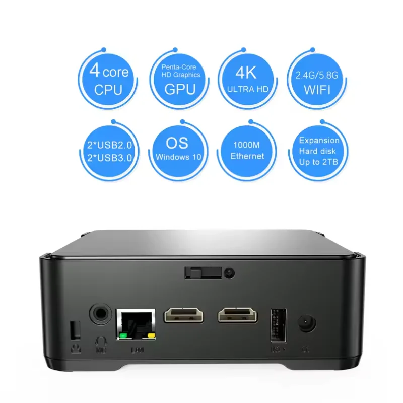 GK3 PRO Mini PC Intel Pentium N100 Windows 11 Pro 32 GB DDR4 1 TB SSD WIFI5 BT 4.2 1000 M LAN Risoluzione 4K PC da gioco a tripla uscita
