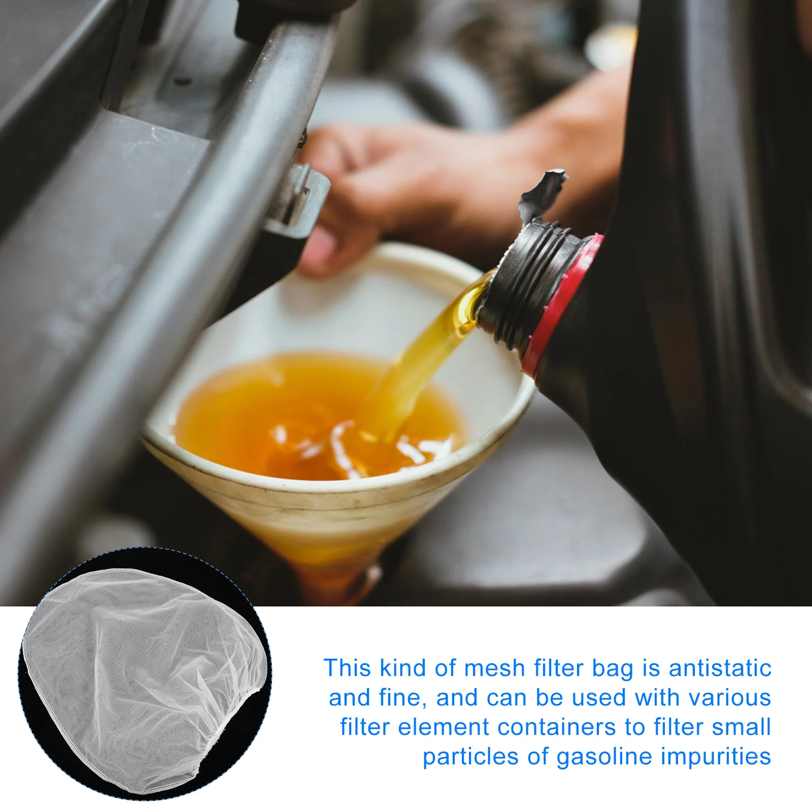 1 قطعة أكياس مصفاة الطلاء مرشح شبكي من البوليستر غرامة كيس شبكي فم مرن لطلاء البستنة الزراعة المائية تربية الأحياء المائية