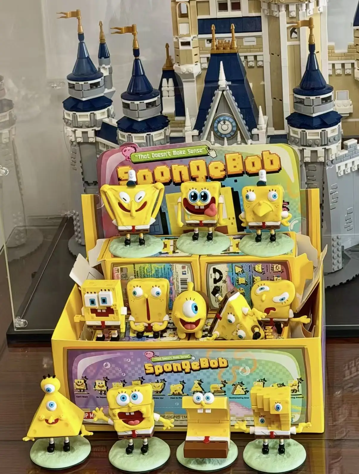 POP MART Spongebob 'That Doesn't Make Sense' Series Blind Box Cute Mystery Action Figure Model Toy for Surprise Collection